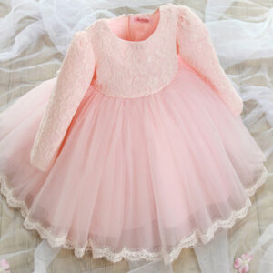 Red flower girl dresses