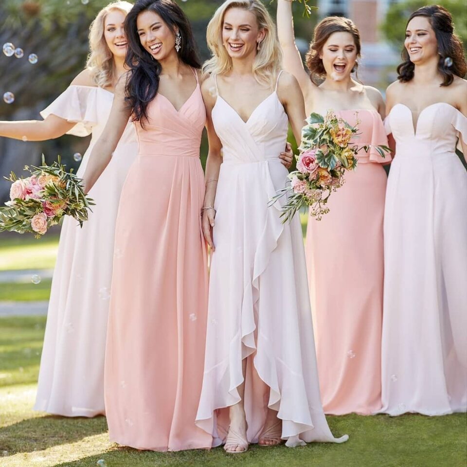 champagne bridesmaid dresses