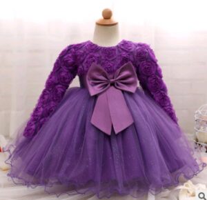 Rose-red girl dresses girl dresses
