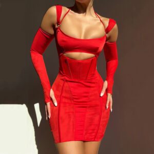black cocktail dress