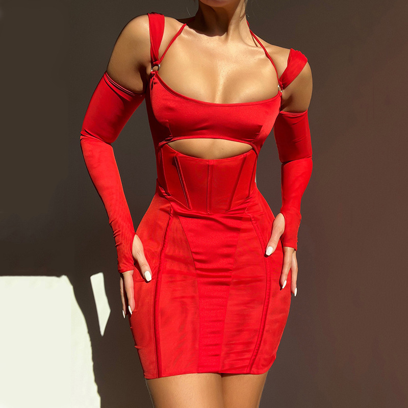 black cocktail dress
