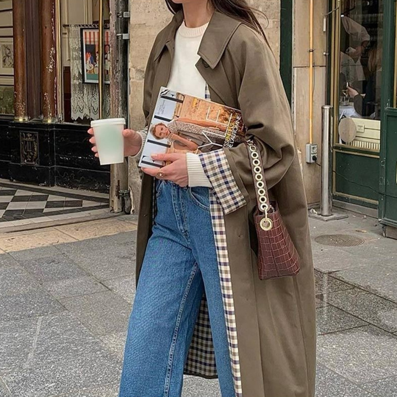 trench coat women front view