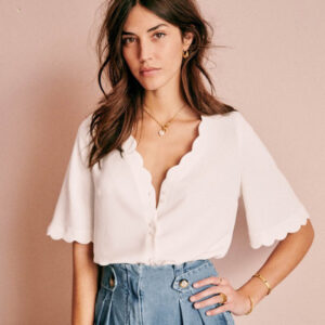 ladies short sleeve linen shirts