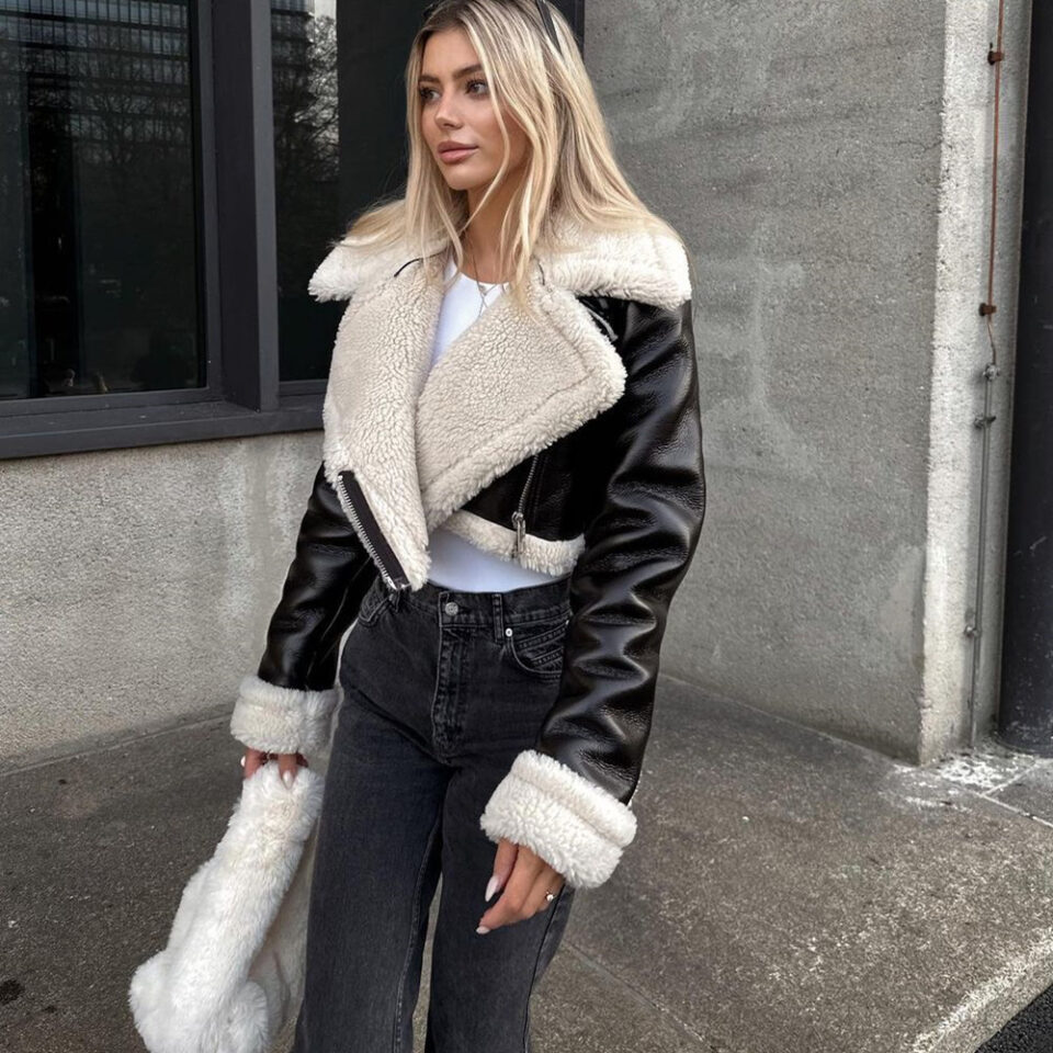 elegant jacket coats real fur style