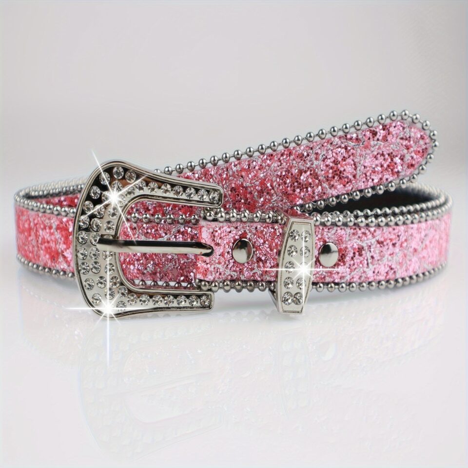 wide belts for women in pink