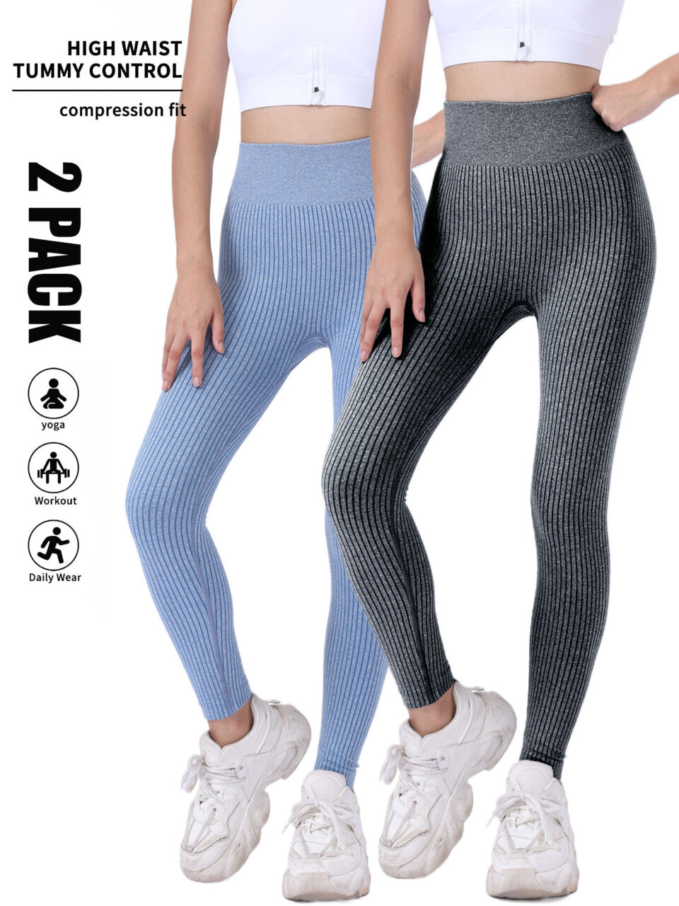 Lululemon Yoga Pants in Black – Stylish black leggings perfect for yoga and workouts.
