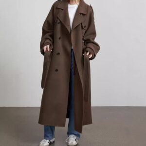 Women trench coat front view