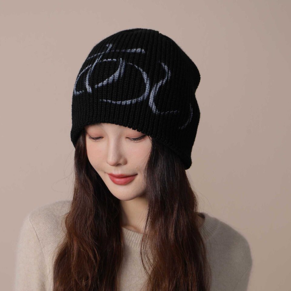 women’s sun hat black acrylic