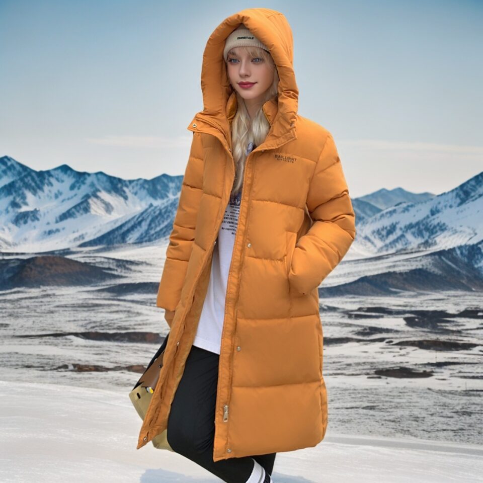Women's padded winter jacket black