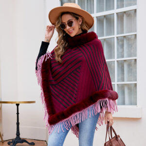 scarves women – burgundy pullover cloak