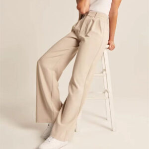 Wide Leg Linen Pants in White