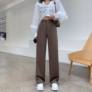 High Waist Wide Leg Pants in Black