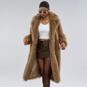 black long wool women's coat inner lining