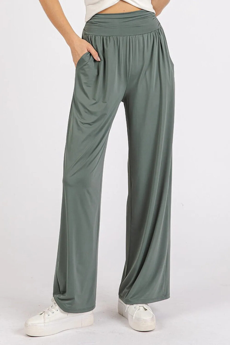 Wear Wide Leg Pants – Stretch Banded Waist