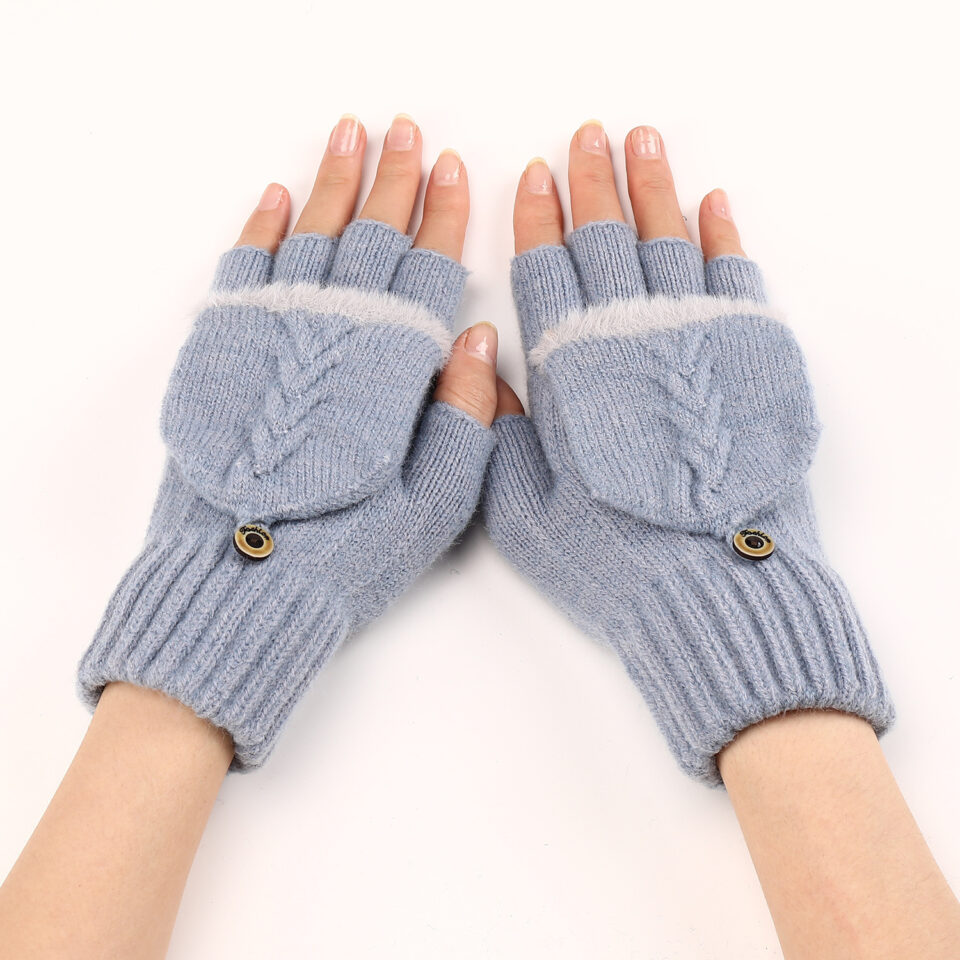 heated gloves for women in light khaki