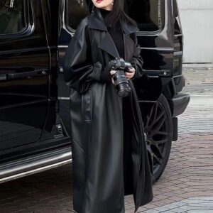 suede-inspired women’s coat