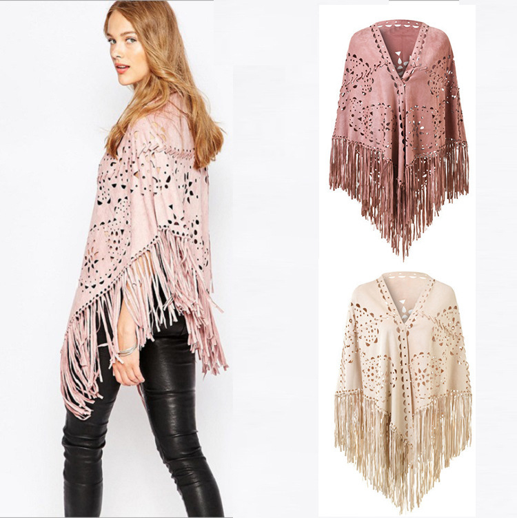 suede triangle shawl womens scarves uk